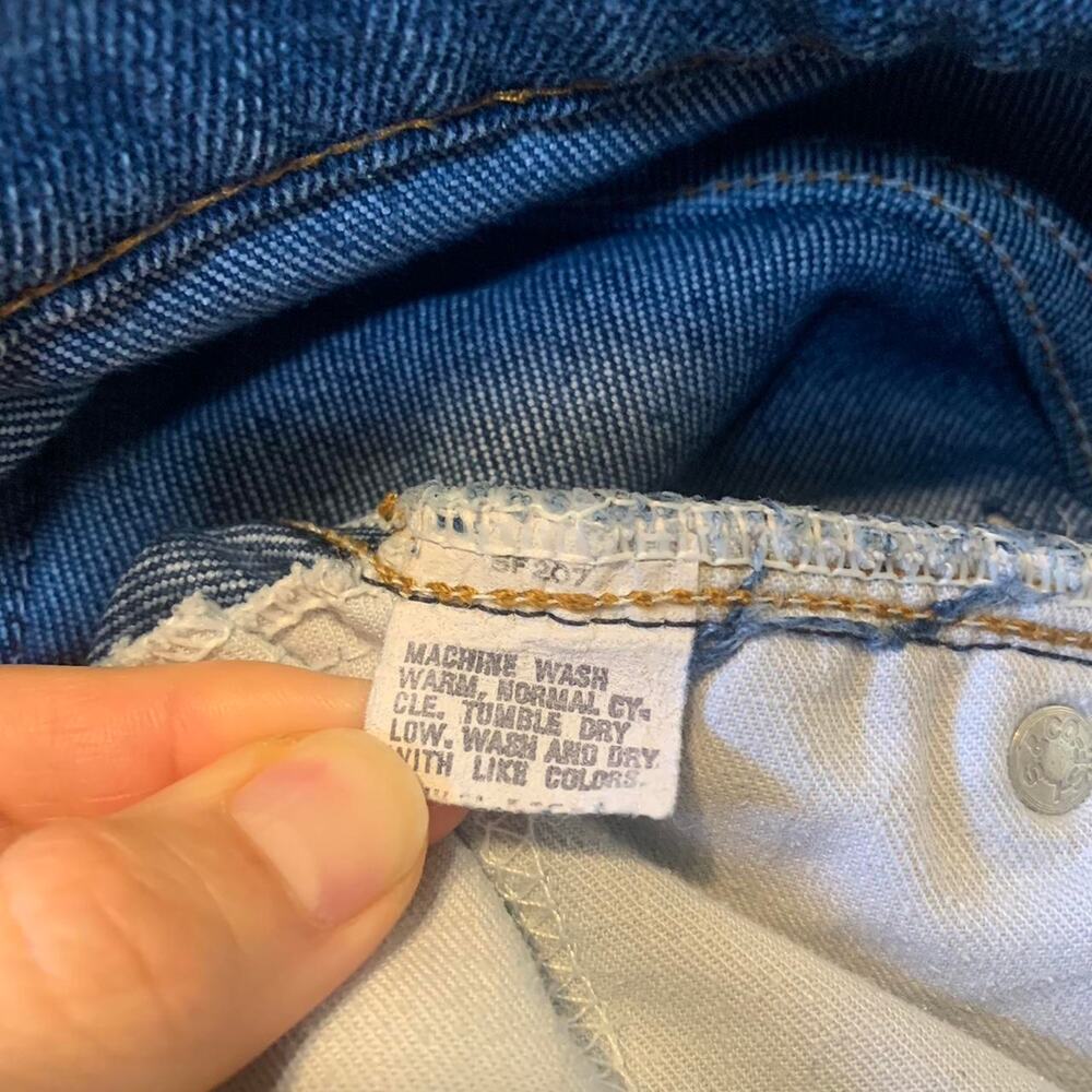 Vintage 70s Levi's Brown Tab wash denim Jeans - Picture 6 of 8